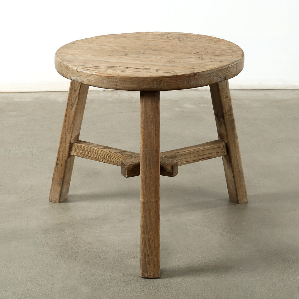 Natural Round Side Table | By Luxe B Co.