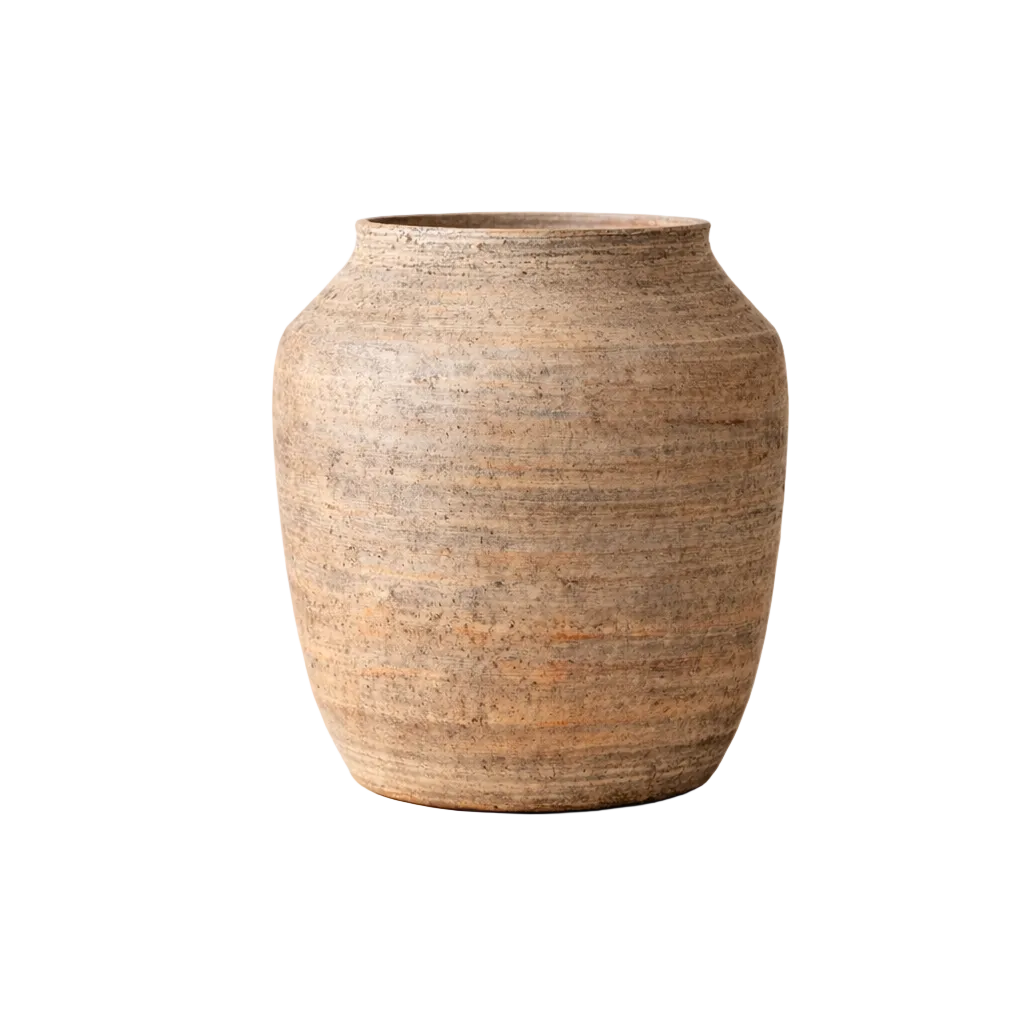 Natural Stripe Ceramic Vase | By Luxe B Co.