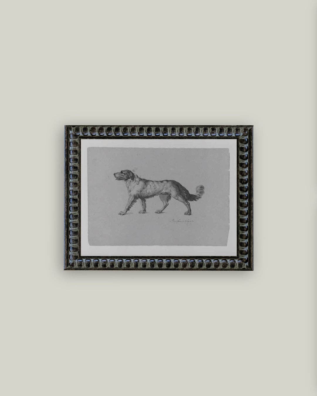 Newfoundland Dog Framed Antique Inspired Art | By Luxe B Co.