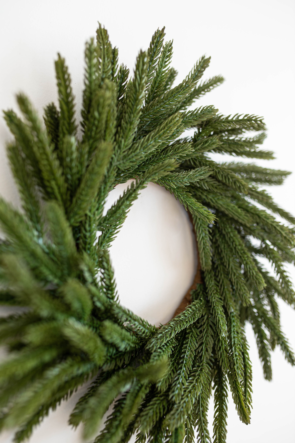 Norfolk Pine Real Touch Wreath 12" | By Luxe B Co. 