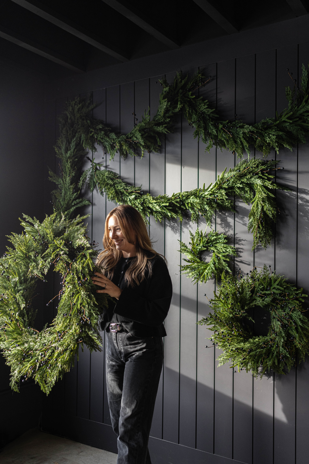 Blue Plum Berry Norfolk Cypress Real Touch Collection | By Luxe B Co.