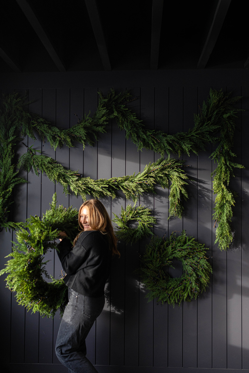 Blue Plum Berry Norfolk Cypress Real Touch Collection | By Luxe B Co.