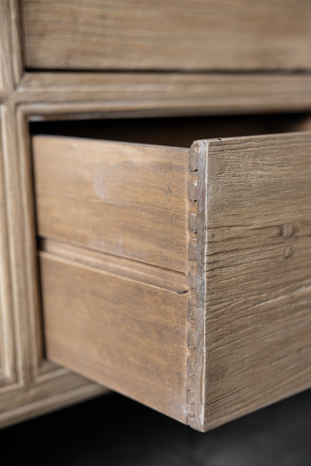 Ojai Elm Wood Elm Six Drawer Console | By Luxe B Co.