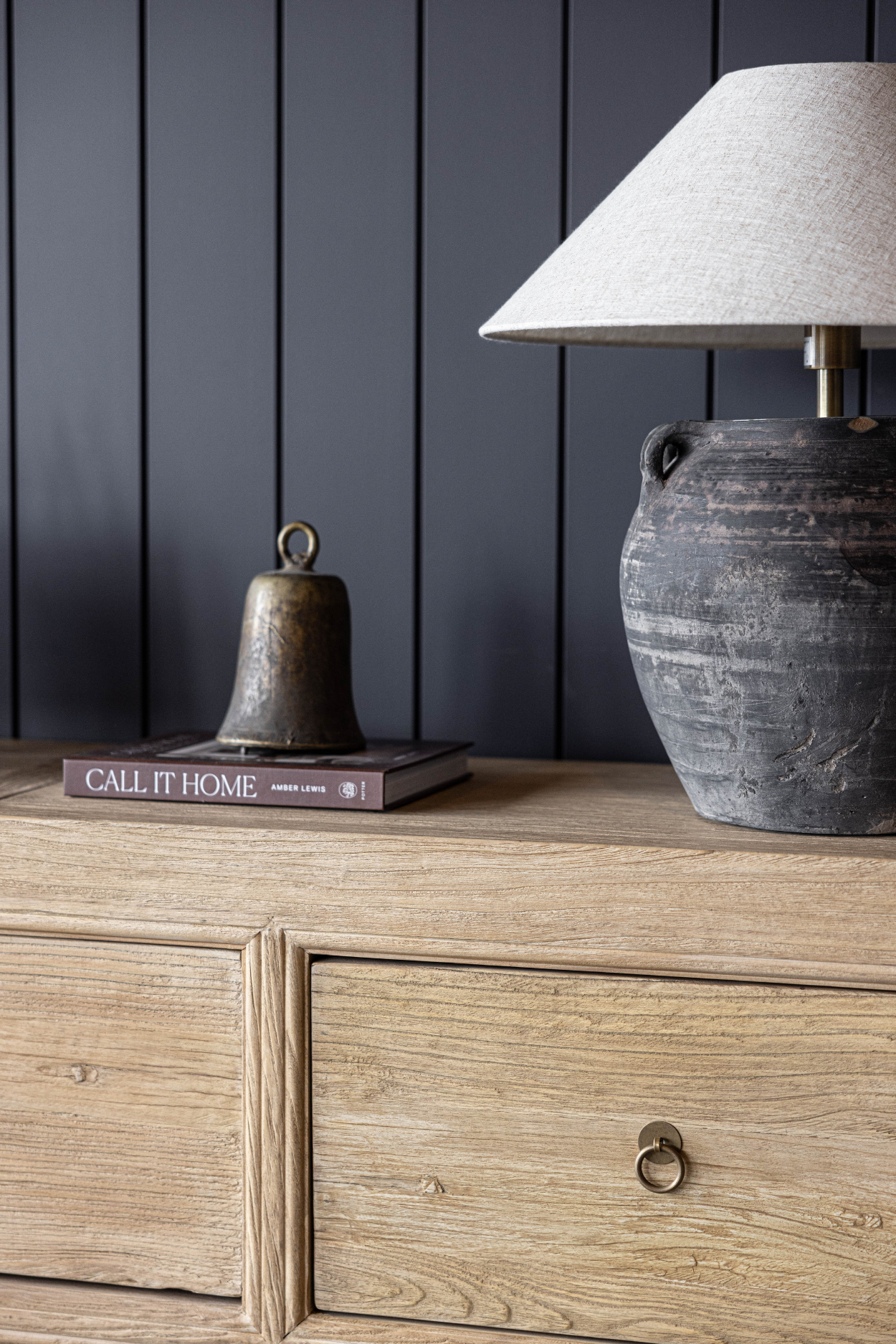 Ojai Elm Wood Elm Six Drawer Console | By Luxe B Co.