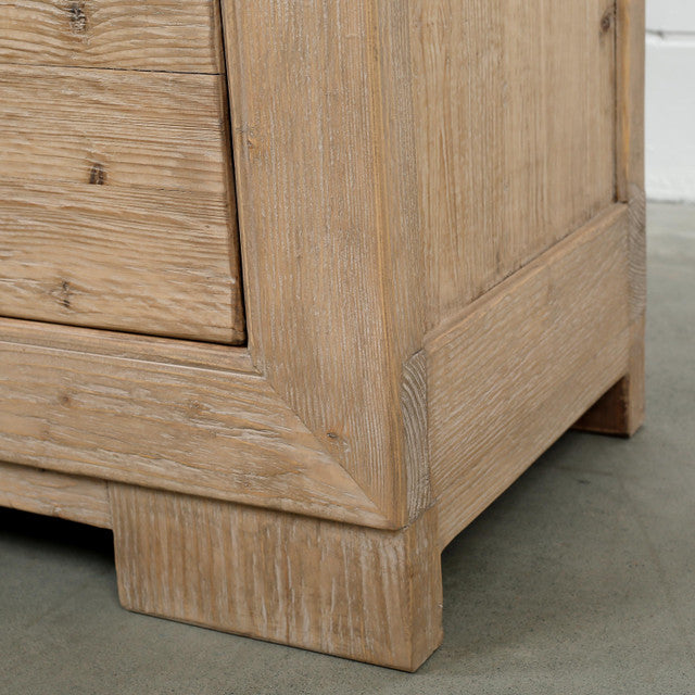 Ojai Reclaimed Elm Wood Elm Eight Drawer Console | By Luxe B Co.