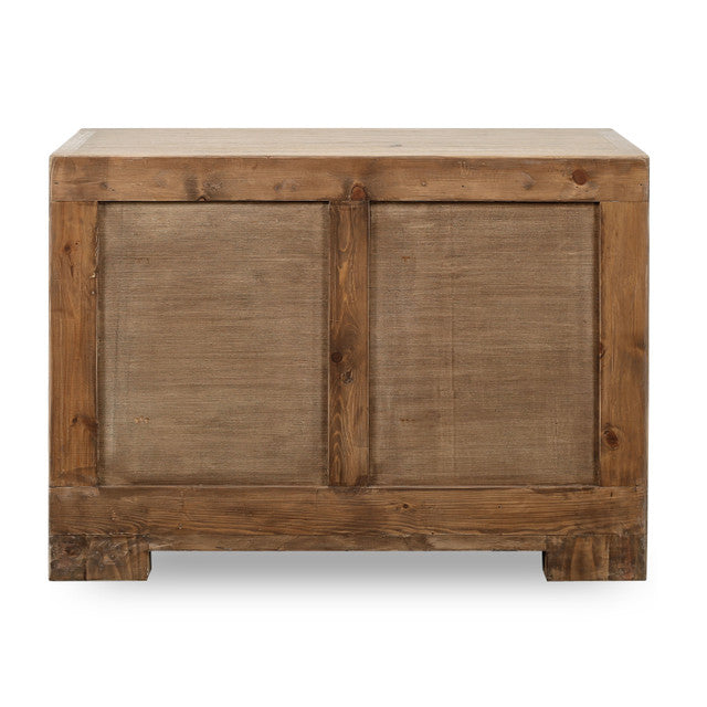 Ojai Reclaimed Elm Wood Elm Four Drawer Console | By Luxe B Co.