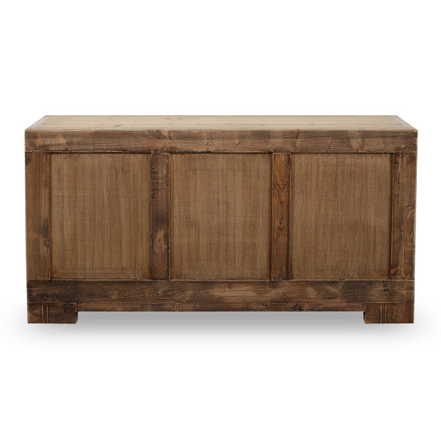 Ojai Reclaimed Elm Wood Elm Six Drawer Console | By Luxe B Co.
