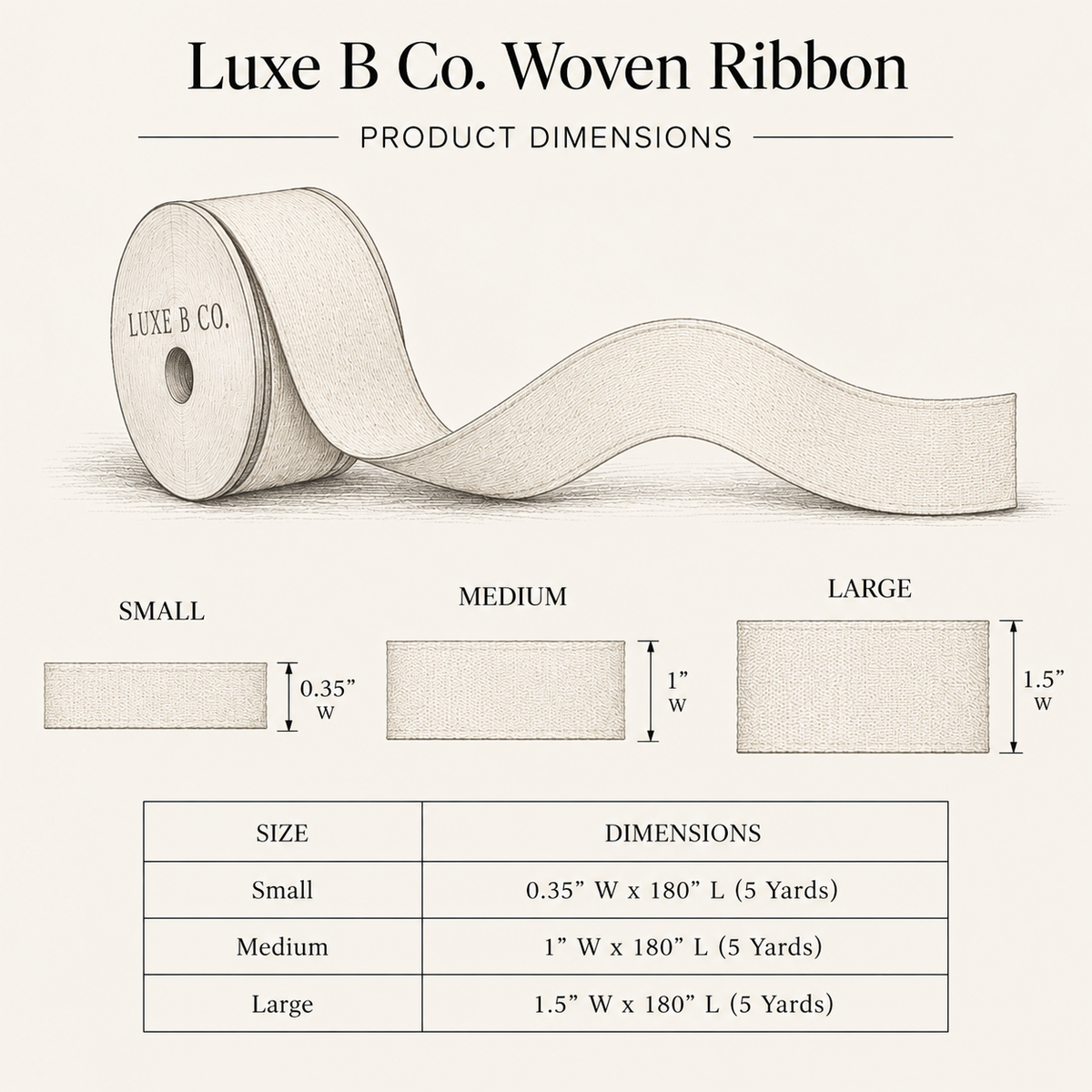 Olive Stripe Woven Ribbon By Luxe B Co. 