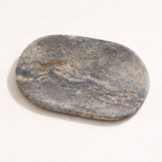 Oval Travertine Soap Dish | By Luxe B Co.