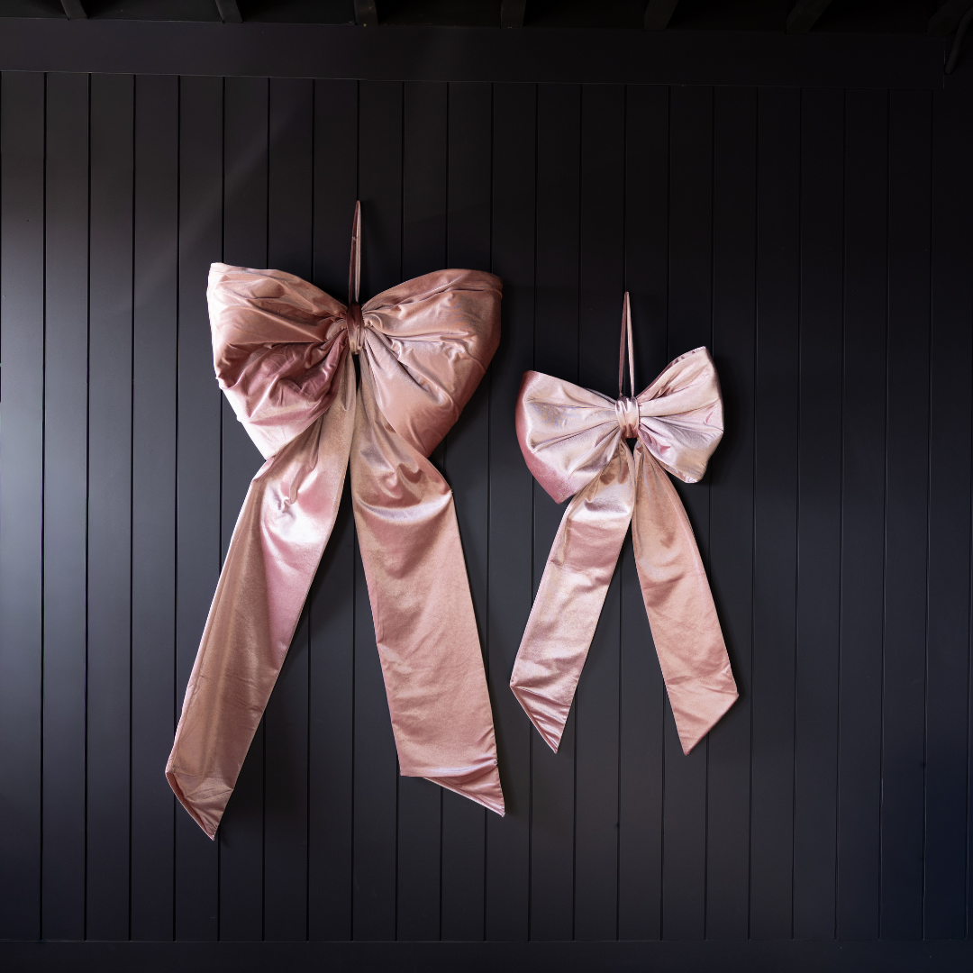 Oversized Pink Velvet Bow | By Luxe B Co. 