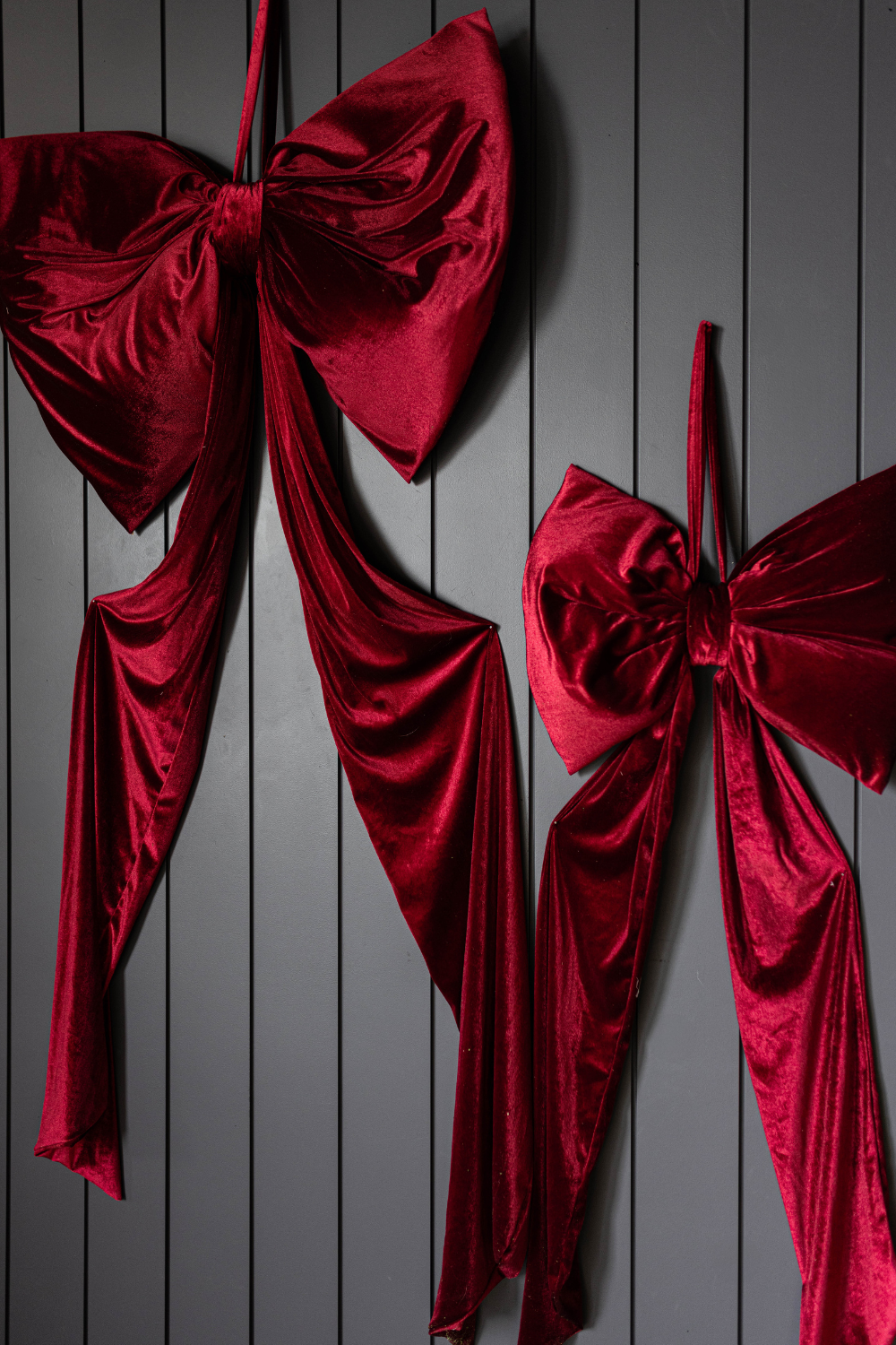 Oversized Red Velvet Bow - Luxe B Co