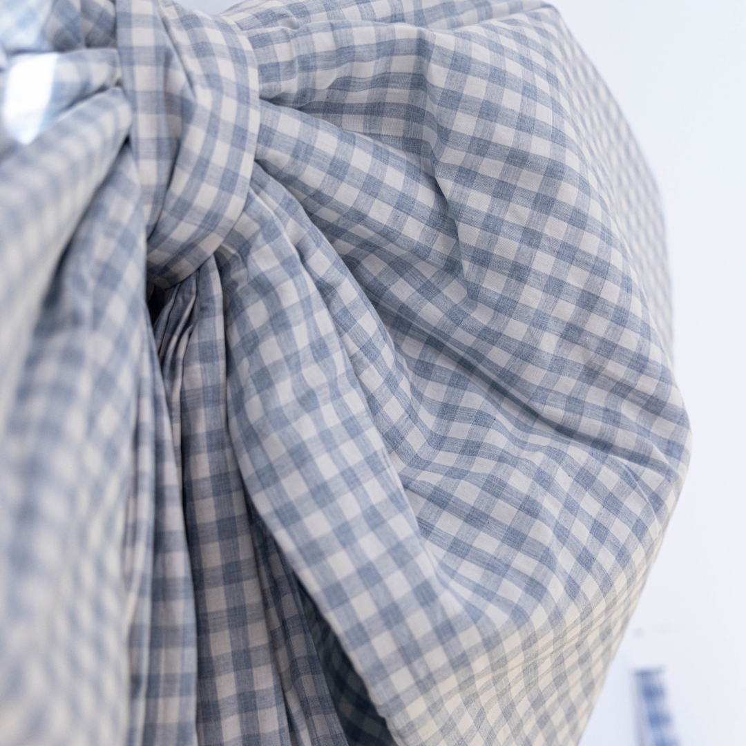 Oversized Baby Blue Gingham Bow | By Luxe B Co.
