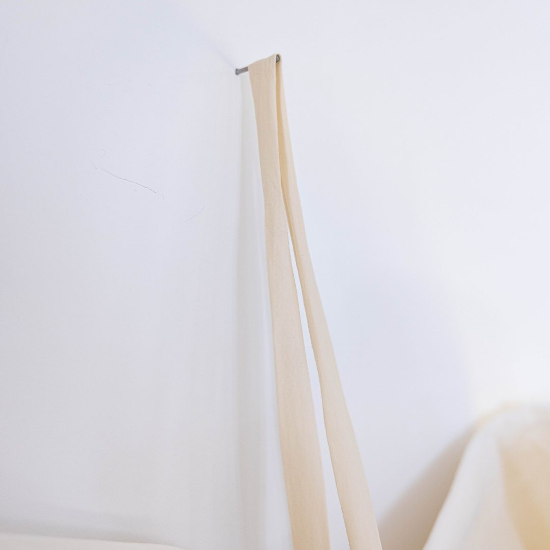 Oversized Cream Cotton Bow | By Luxe B Co.