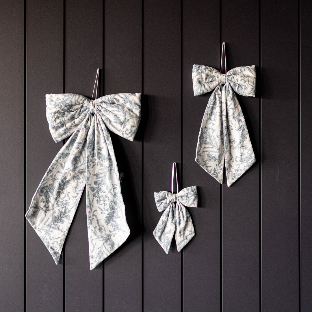 Star Toile Baby Blue Bows - Luxe B Co