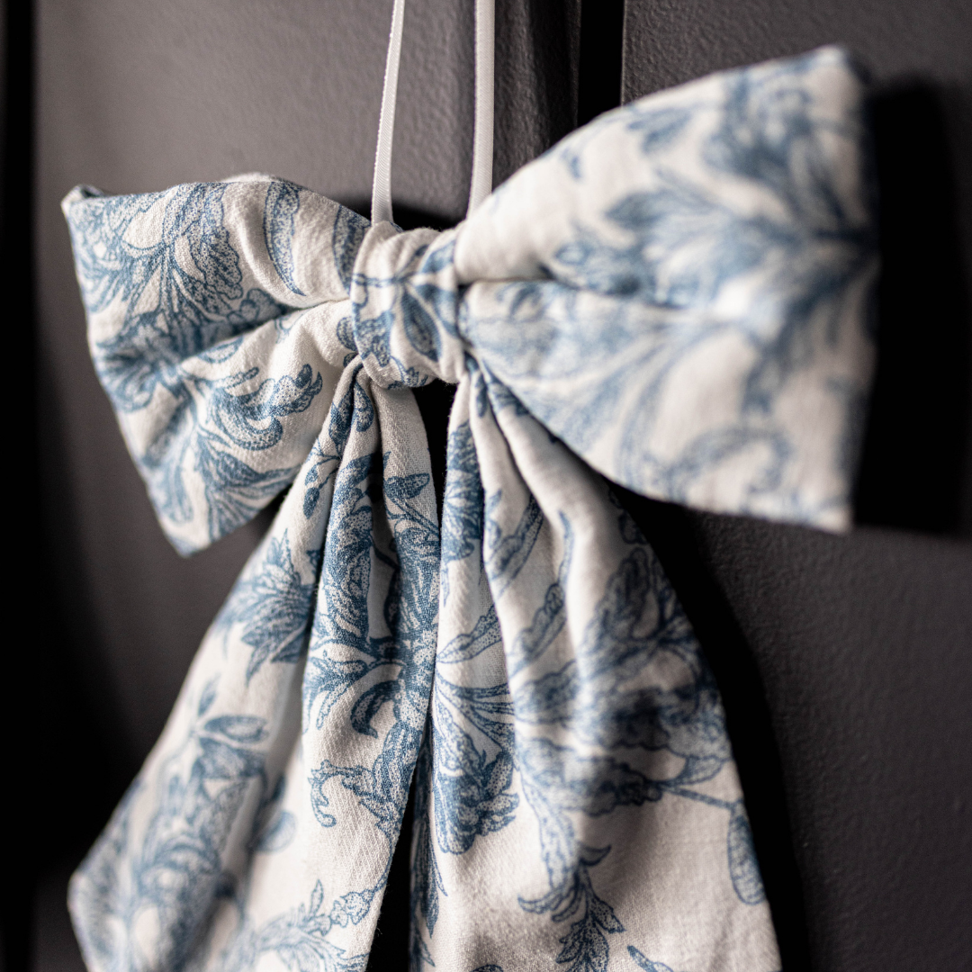 Star Toile Baby Blue Bows - Luxe B Co