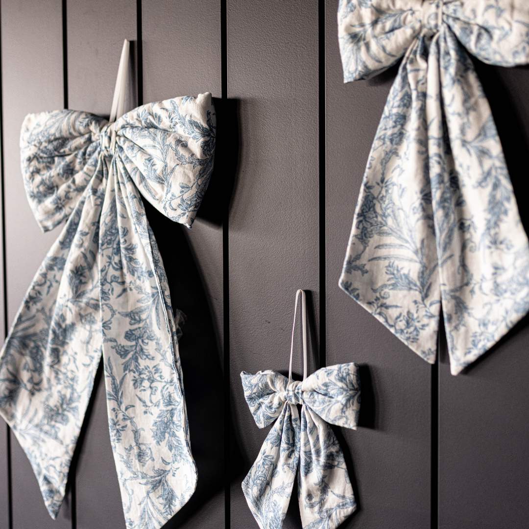 Star Toile Baby Blue Bows - Luxe B Co