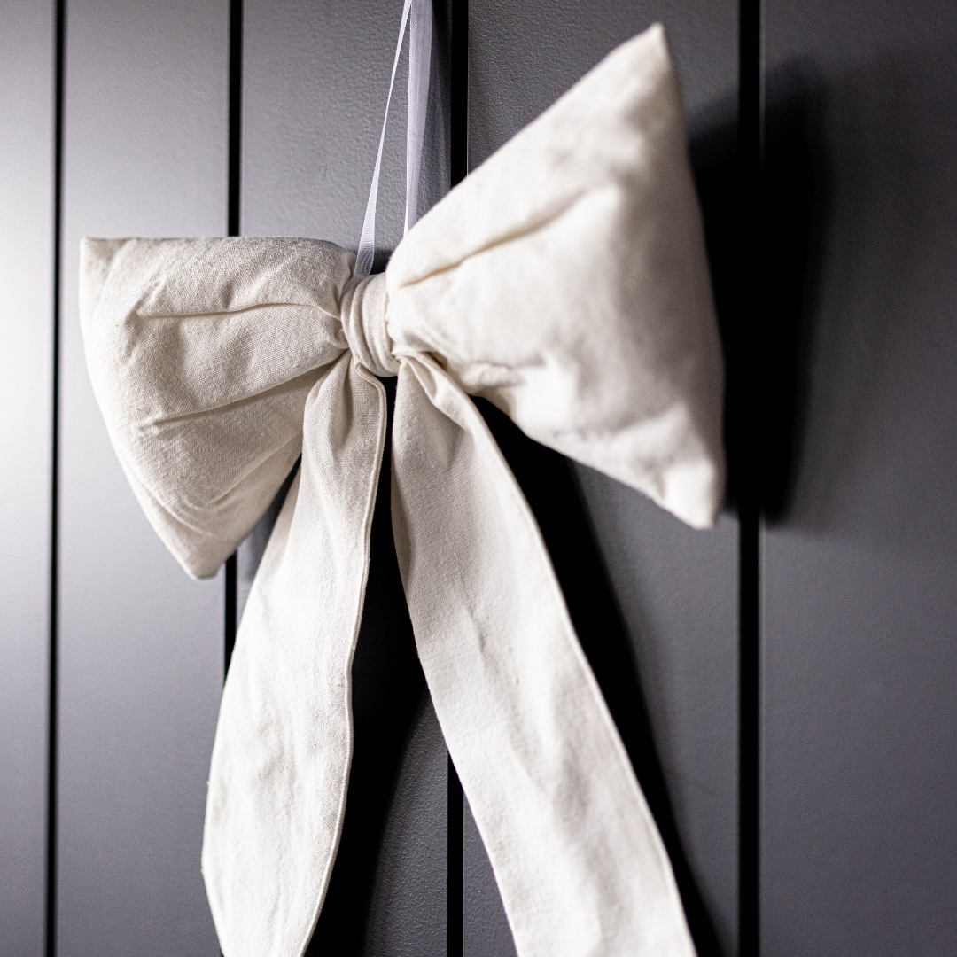 White Canvas Bows - Luxe B Co