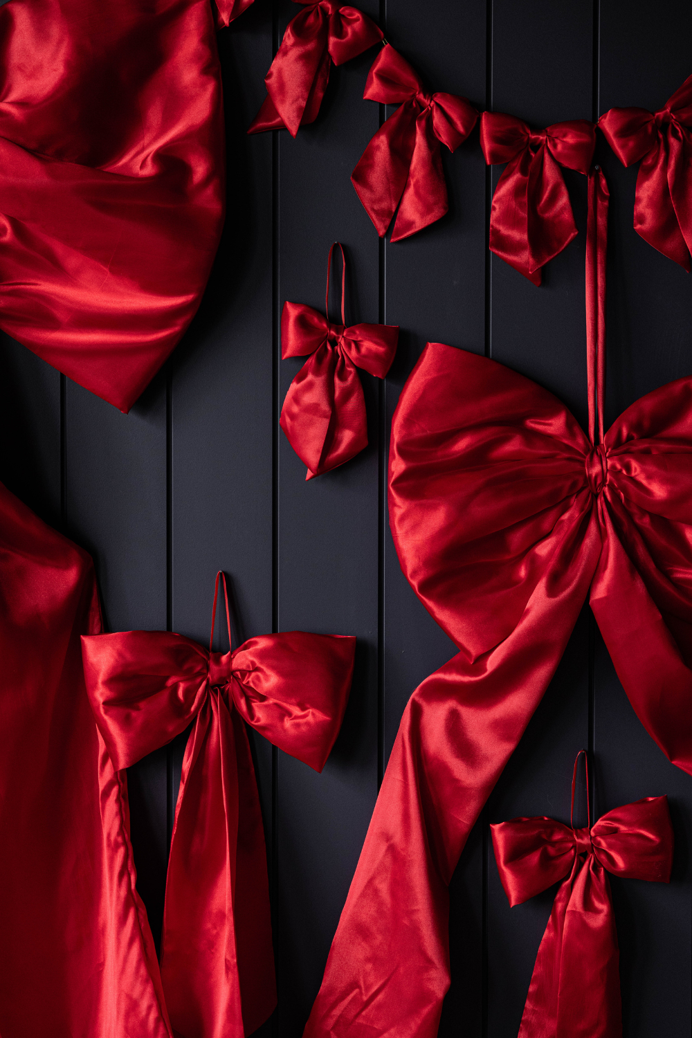 Oversized Red Satin Bow | By Luxe B Co.