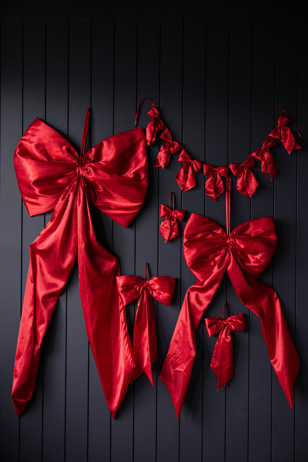 Oversized Red Satin Bow | By Luxe B Co.