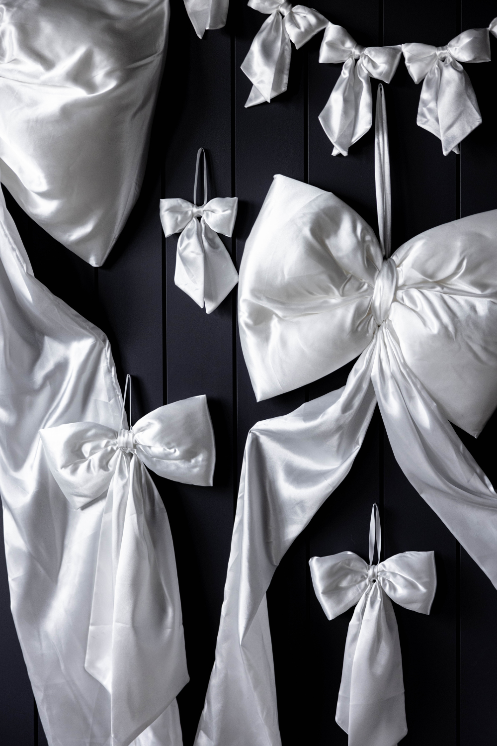 Oversized White Satin Bow | By Luxe B Co.