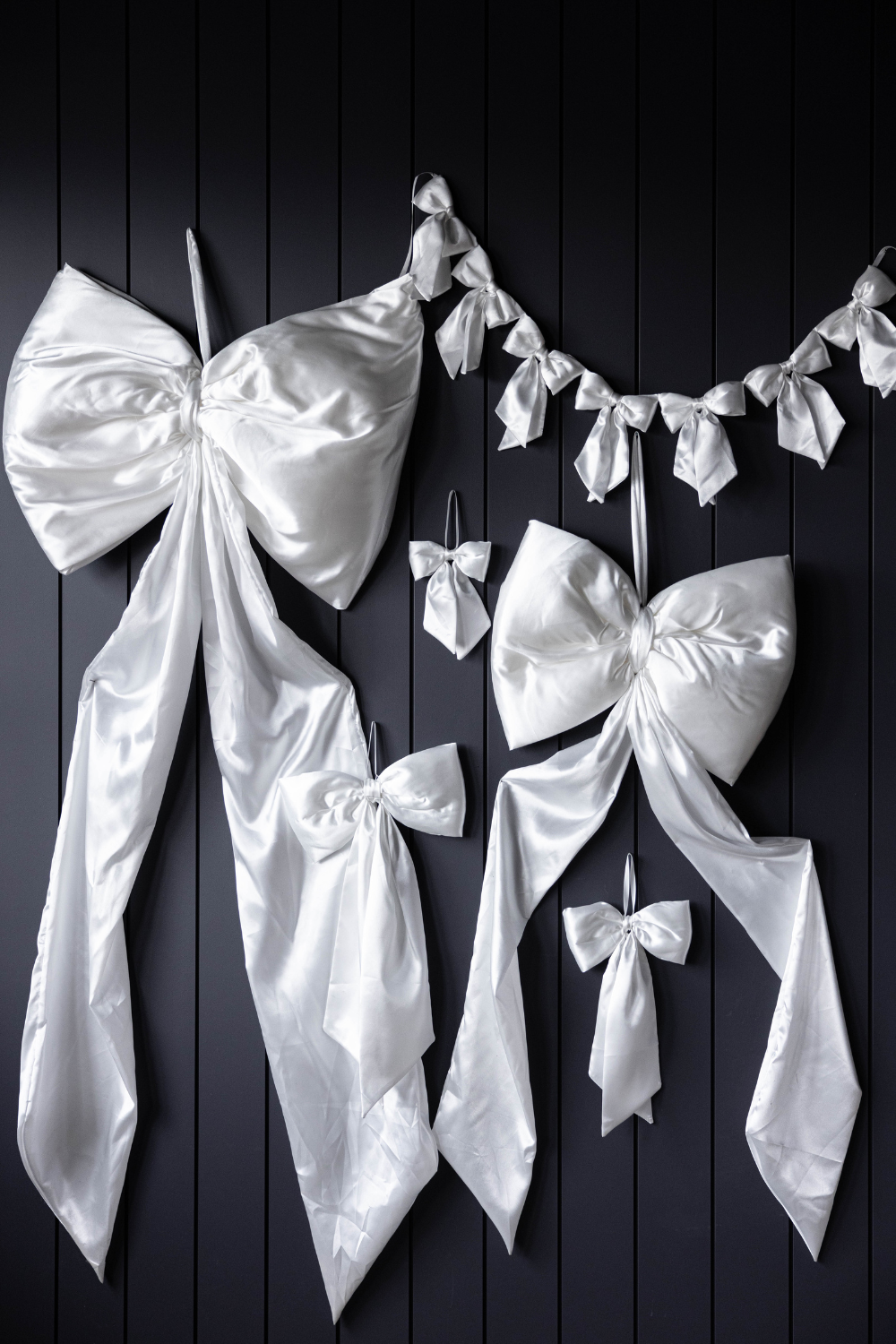 Oversized White Satin Bow | By Luxe B Co.
