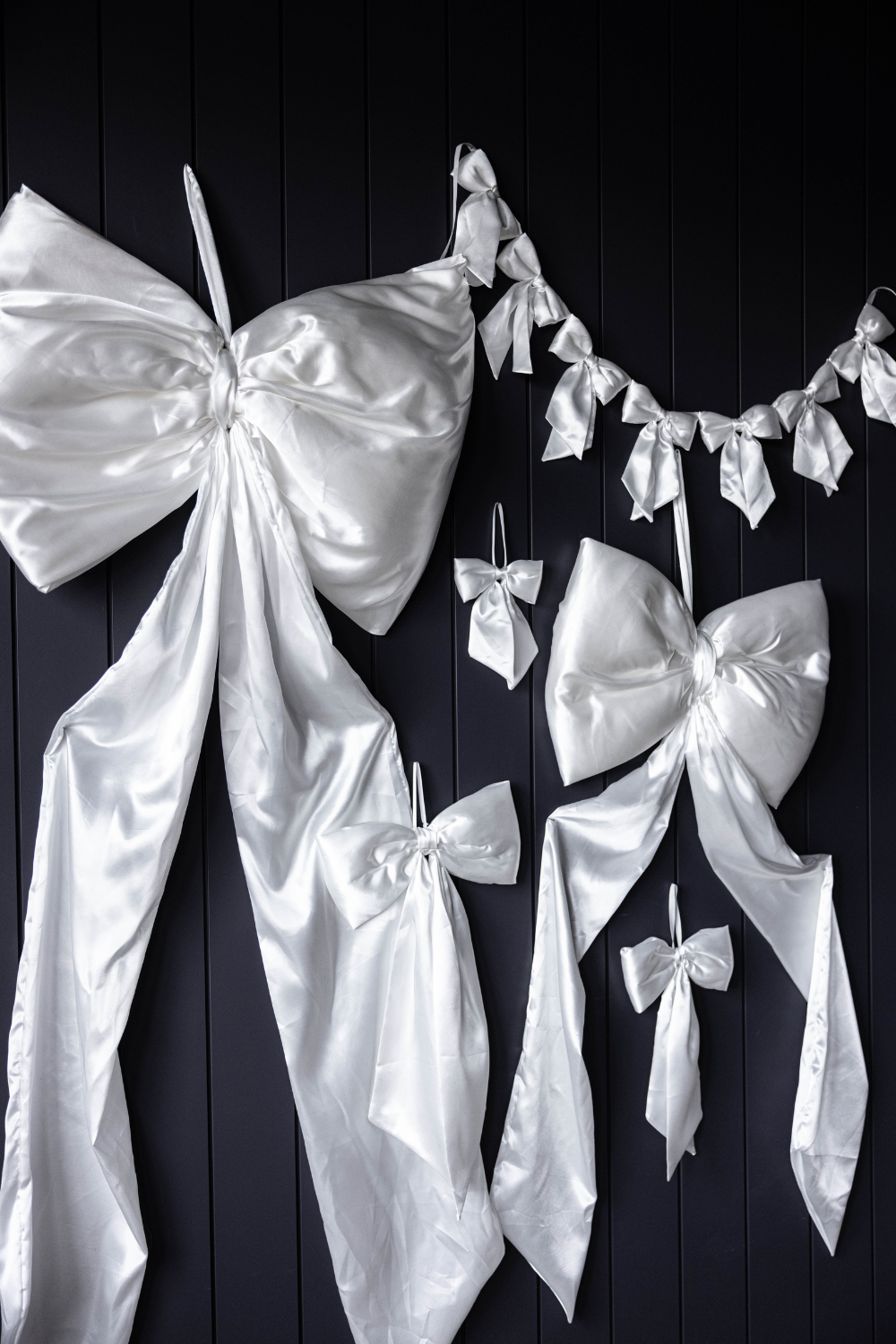 Oversized White Satin Bow | By Luxe B Co.