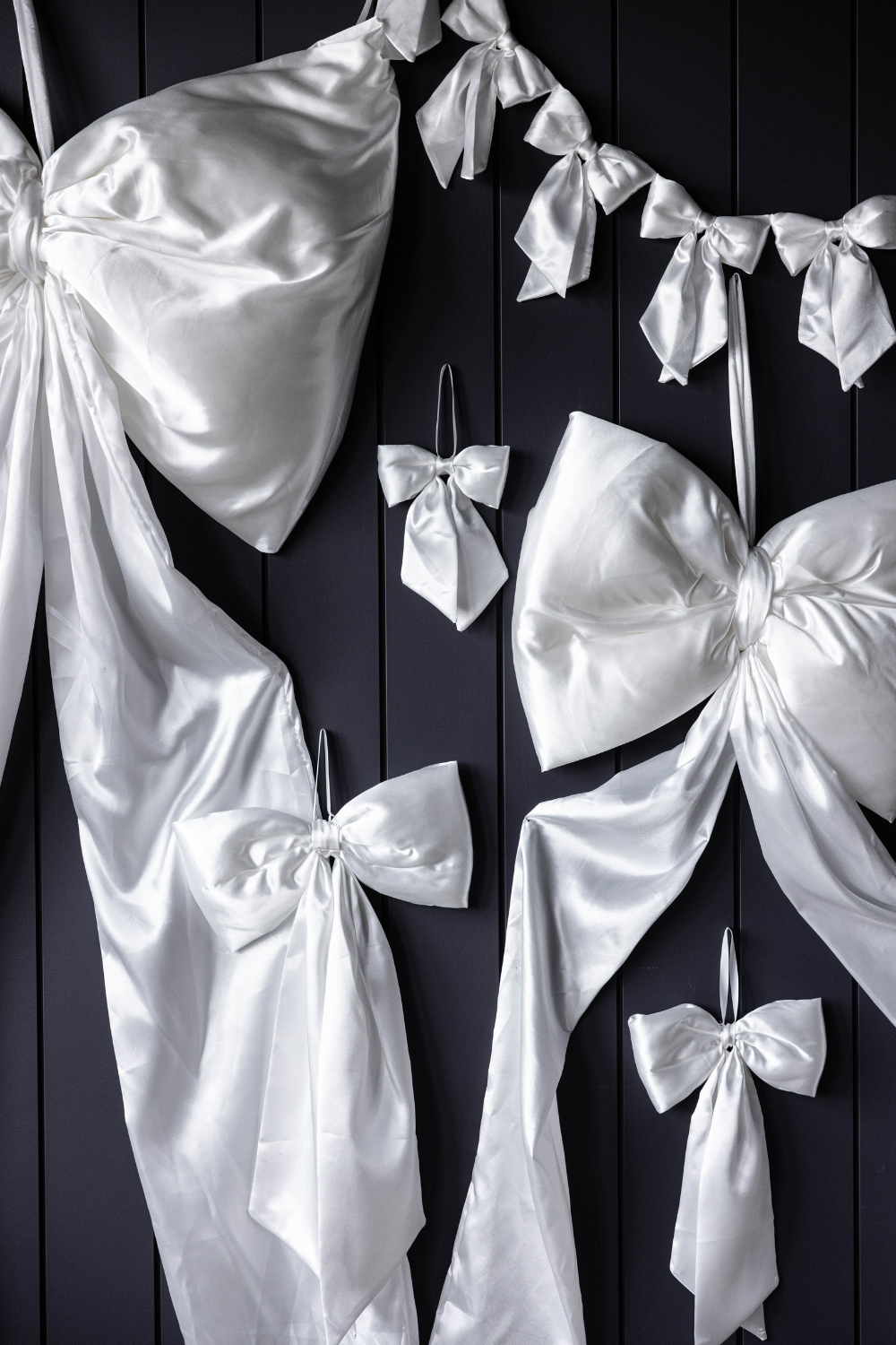 Oversized White Satin Bow | By Luxe B Co.