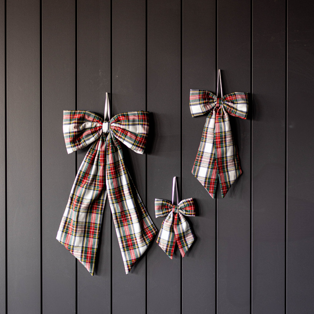 Holiday Plaid Bows - Luxe B Co
