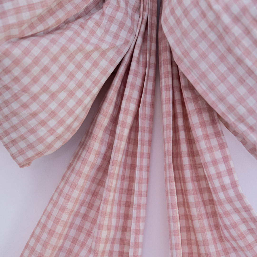 Oversized Pink Gingham Bow | By Luxe B Co.