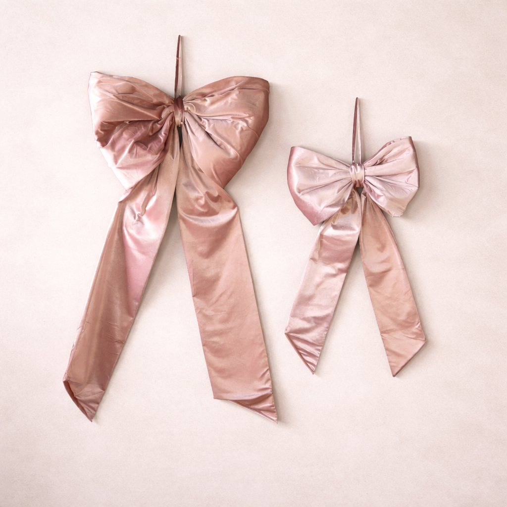Oversized Pink Velvet Bow | By Luxe B Co. 