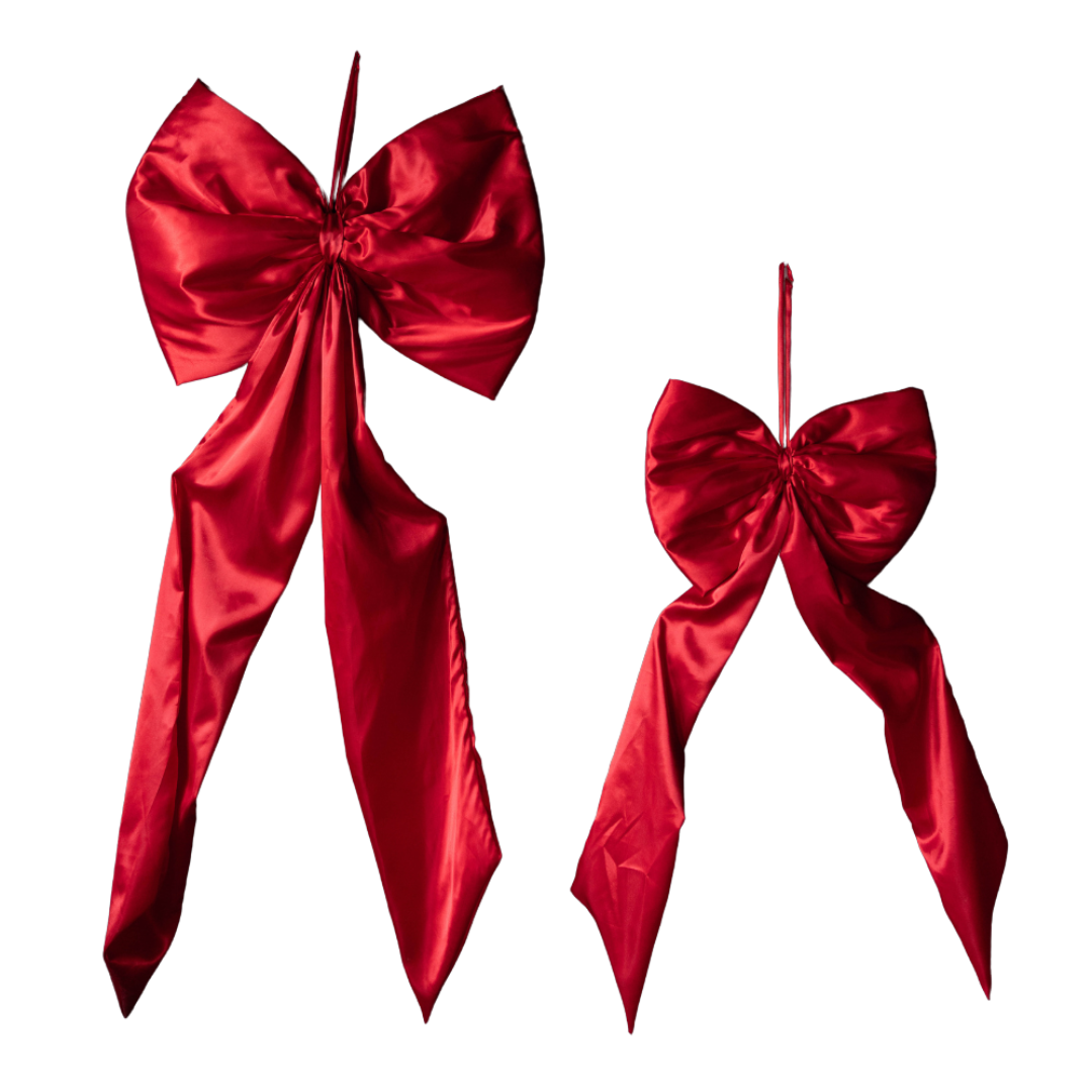 Oversized Red Satin Bow | By Luxe B Co.