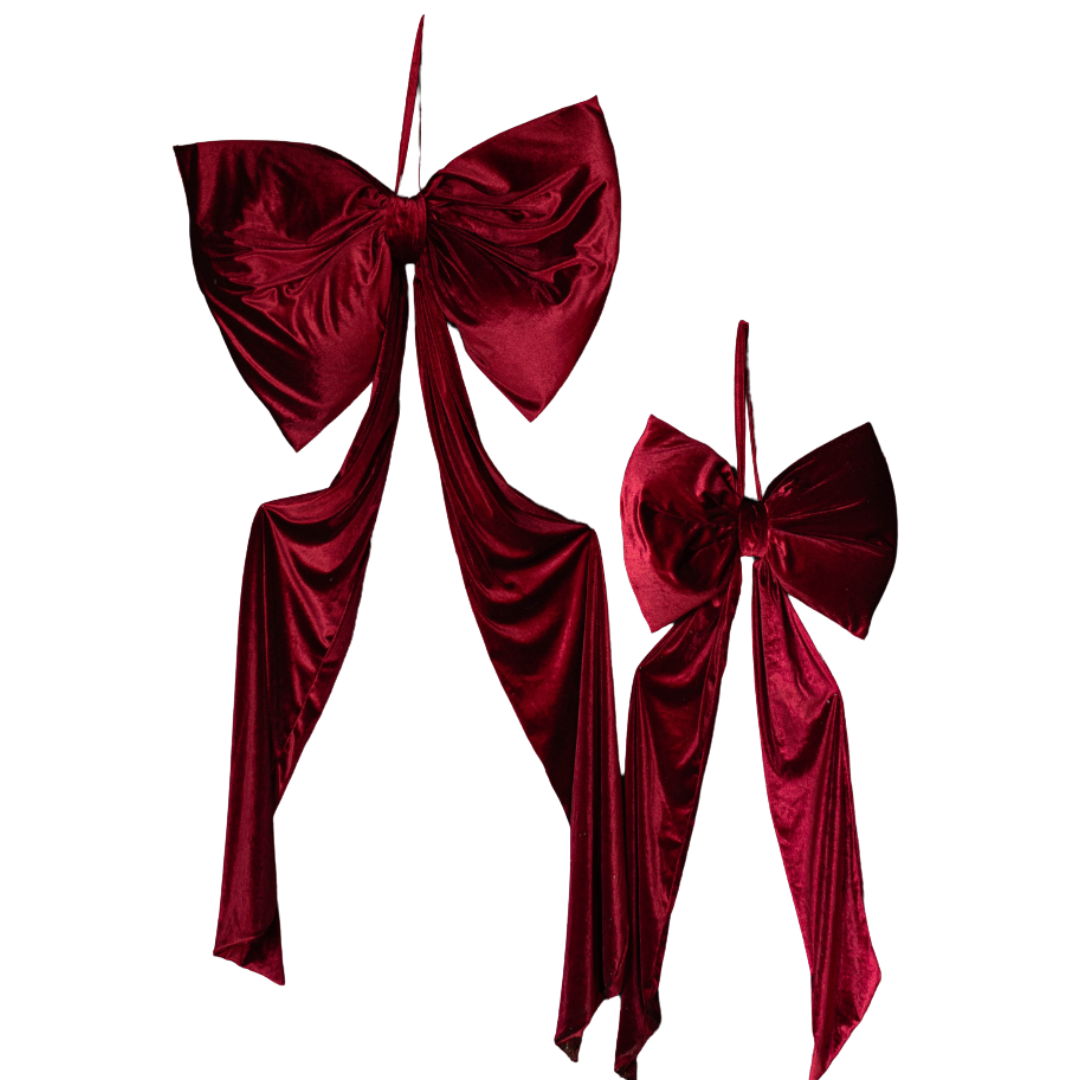 Oversized Red Velvet Bow | By Luxe B Co.