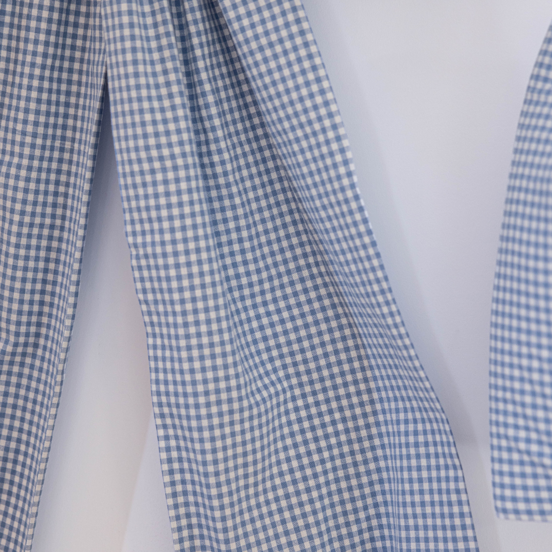 Oversized Small Blue Gingham Bow | By Luxe B Co.