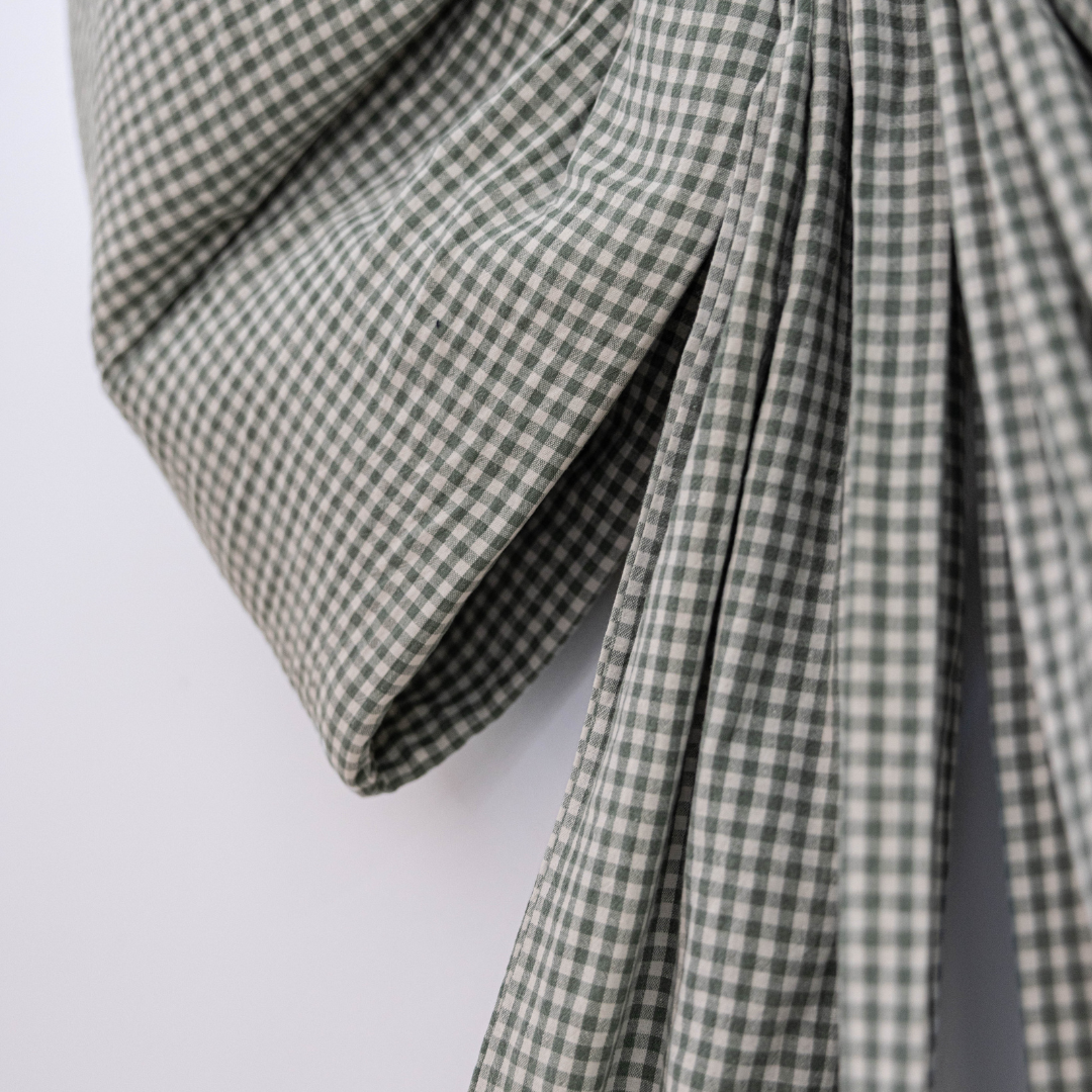 Oversized Small Green Gingham Bow | By Luxe B Co.
