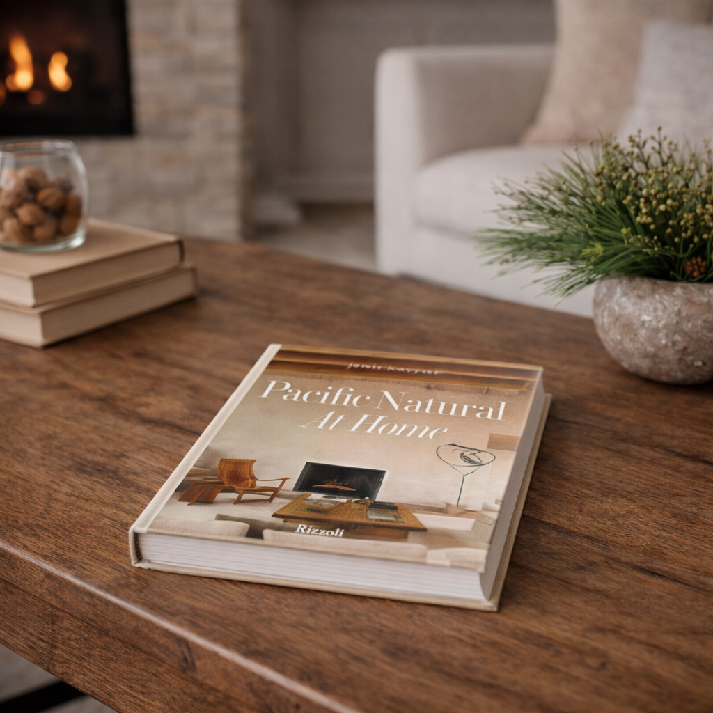 Pacific Natural at Home coffee table book by Luxe B Co featuring scenic landscapes and natural decor inspiration.