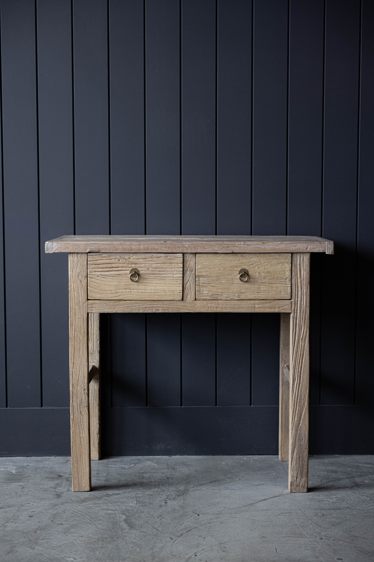 Palmdale Elm Wood Two Drawer Console Table | By Luxe B Co.