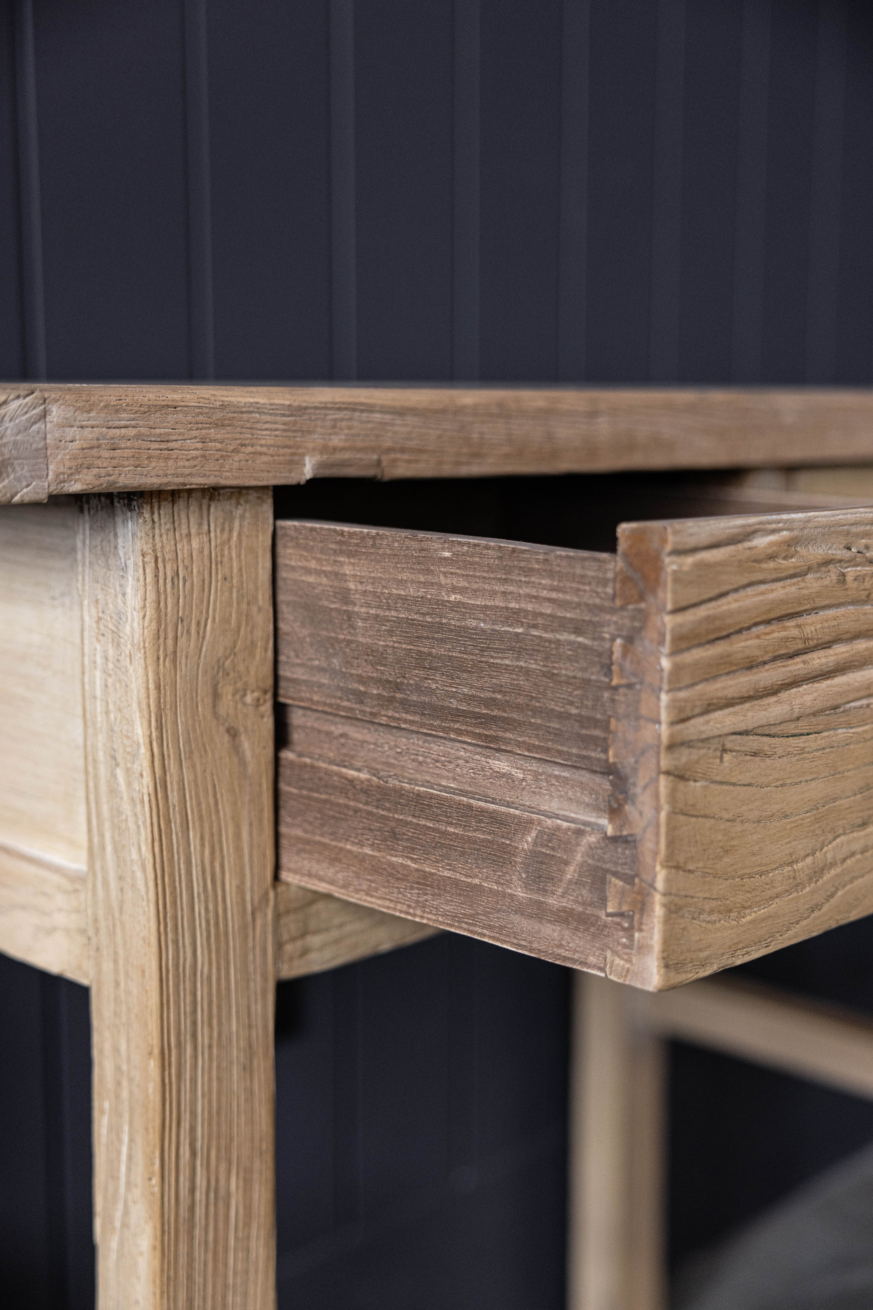 Palmdale Elm Wood Two Drawer Console Table | By Luxe B Co.