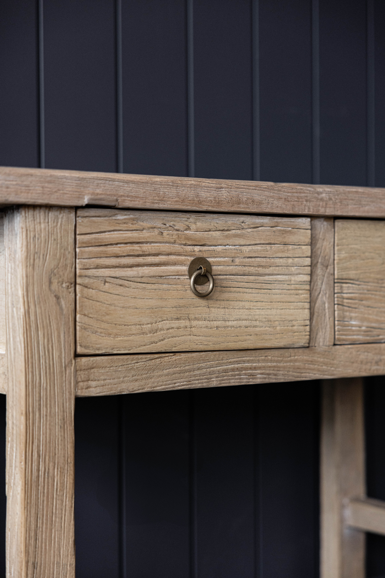 Palmdale Elm Wood Two Drawer Console Table | By Luxe B Co.