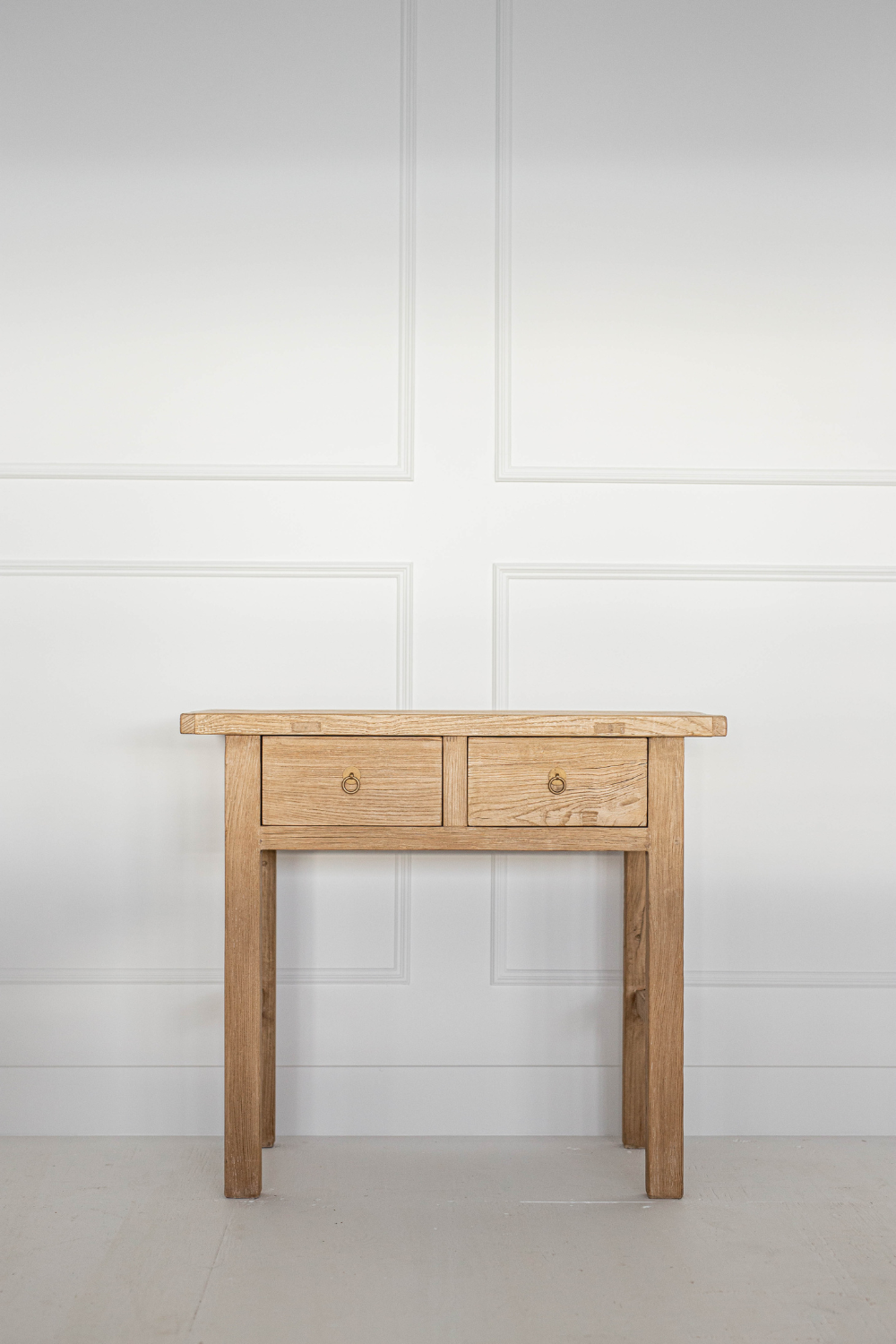 Palmdale Elm Wood Two Drawer Console Table | By Luxe B Co.