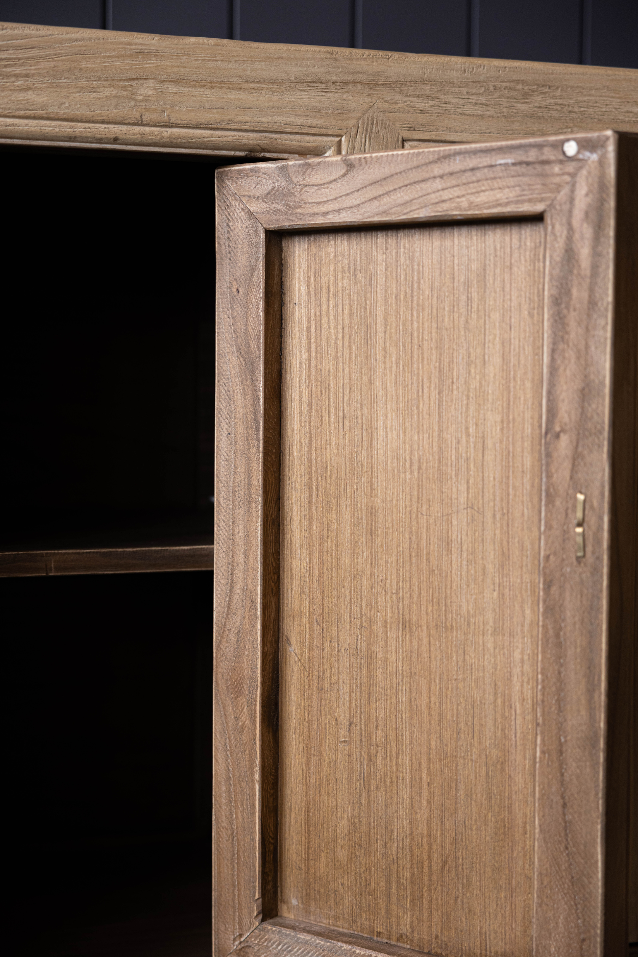 Paso Robles Reclaimed Elm Wood Six Door Console | By Luxe B Co.