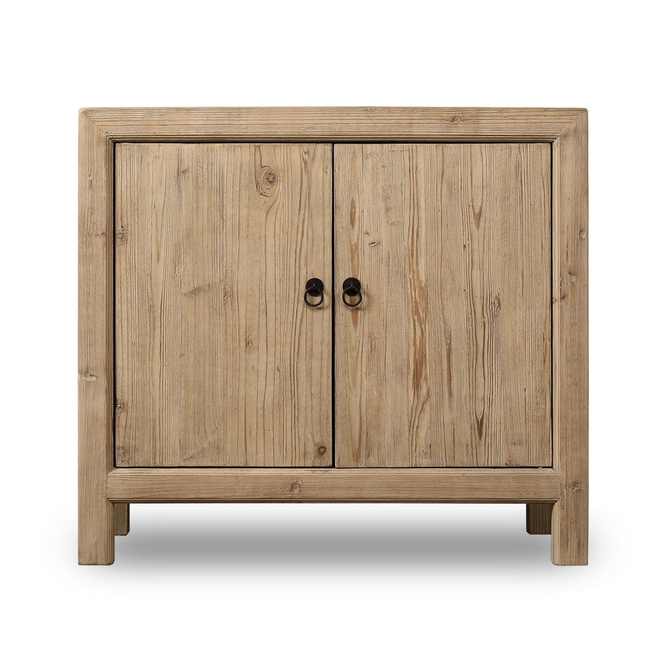 Paso Robles Reclaimed Elm Wood Two Drawer Entertainment Console | By Luxe B Co.