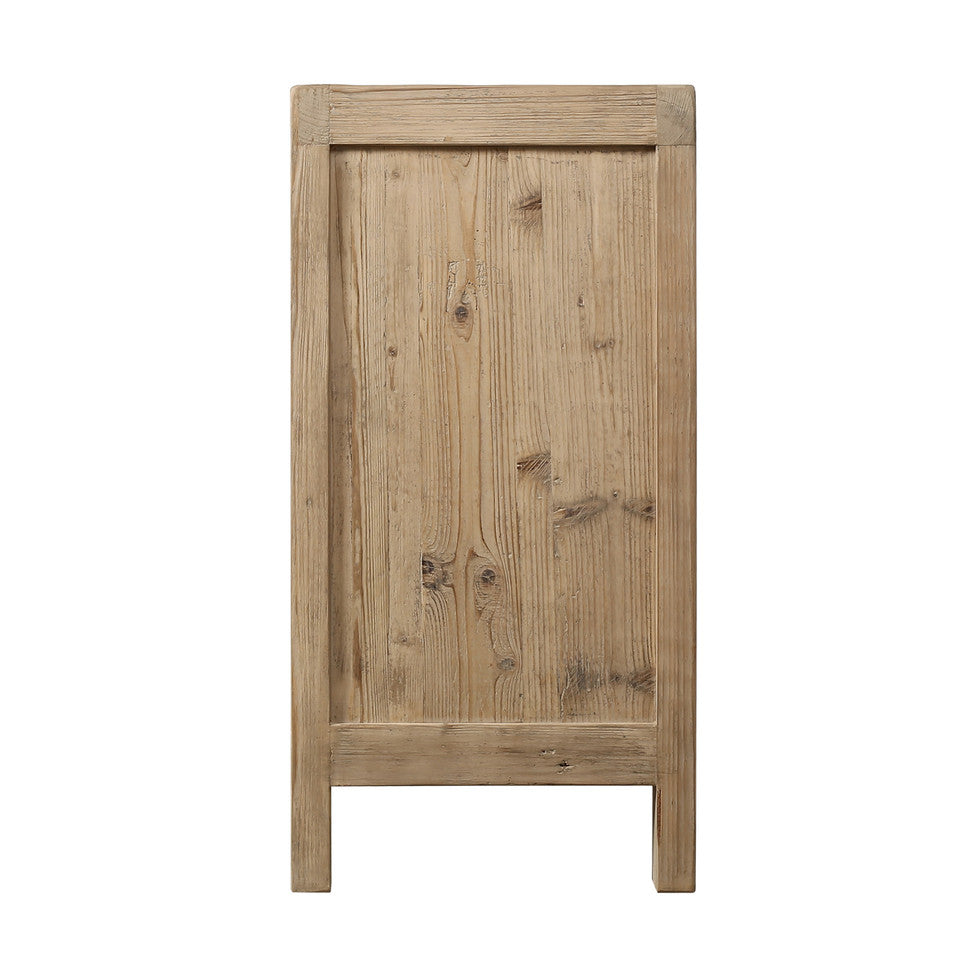 Paso Robles Reclaimed Elm Wood Two Drawer Entertainment Console | By Luxe B Co.