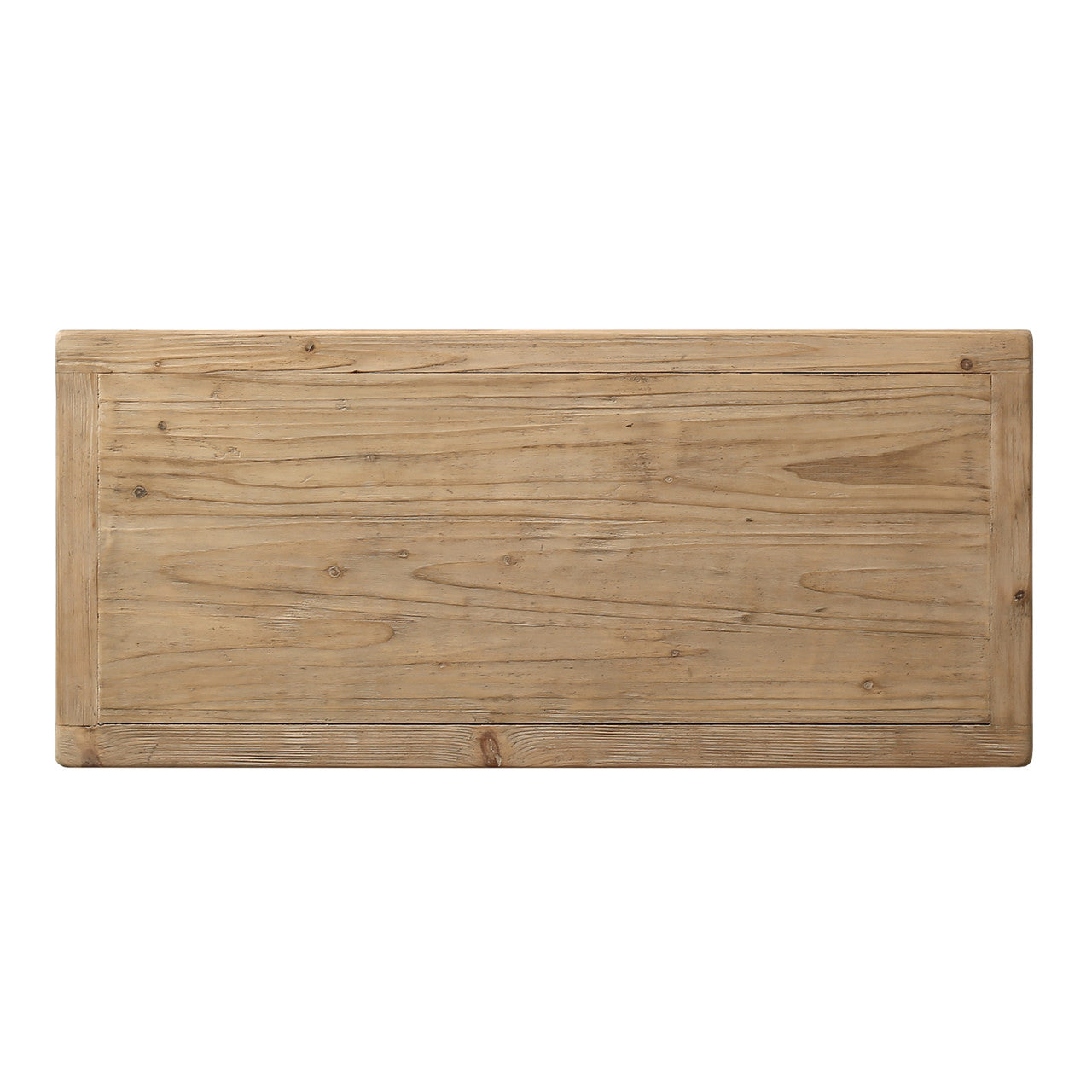 Paso Robles Reclaimed Elm Wood Two Drawer Entertainment Console | By Luxe B Co.