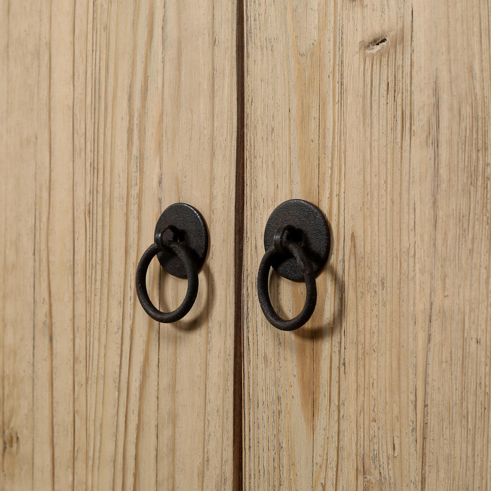 Paso Robles Reclaimed Elm Wood Two Drawer Entertainment Console | By Luxe B Co.