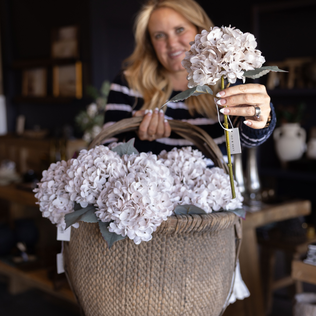 Petal Pink Hydrangeas Faux Stems | By Luxe B Co.