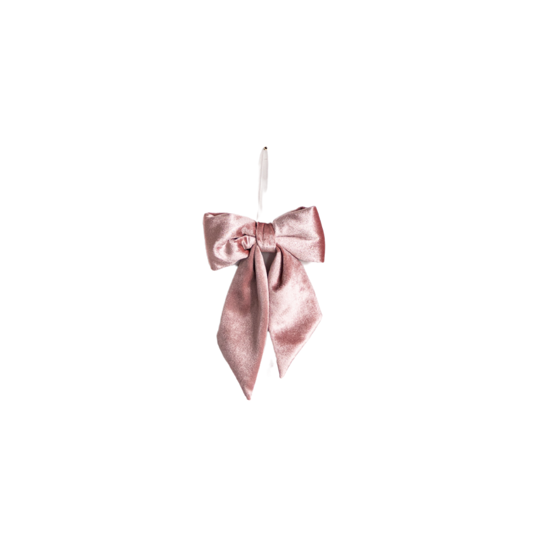 Pink Velvet Fabric Bows By Luxe B Co.