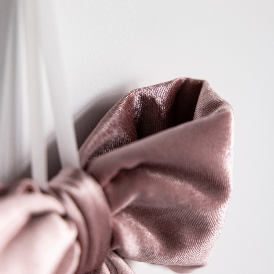 Pink Velvet Fabric Bows By Luxe B Co.