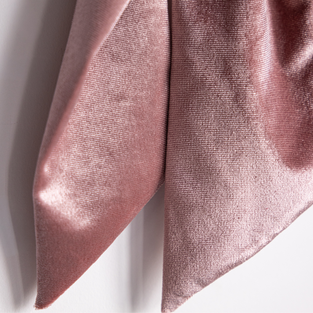 Pink Velvet Fabric Bows By Luxe B Co.