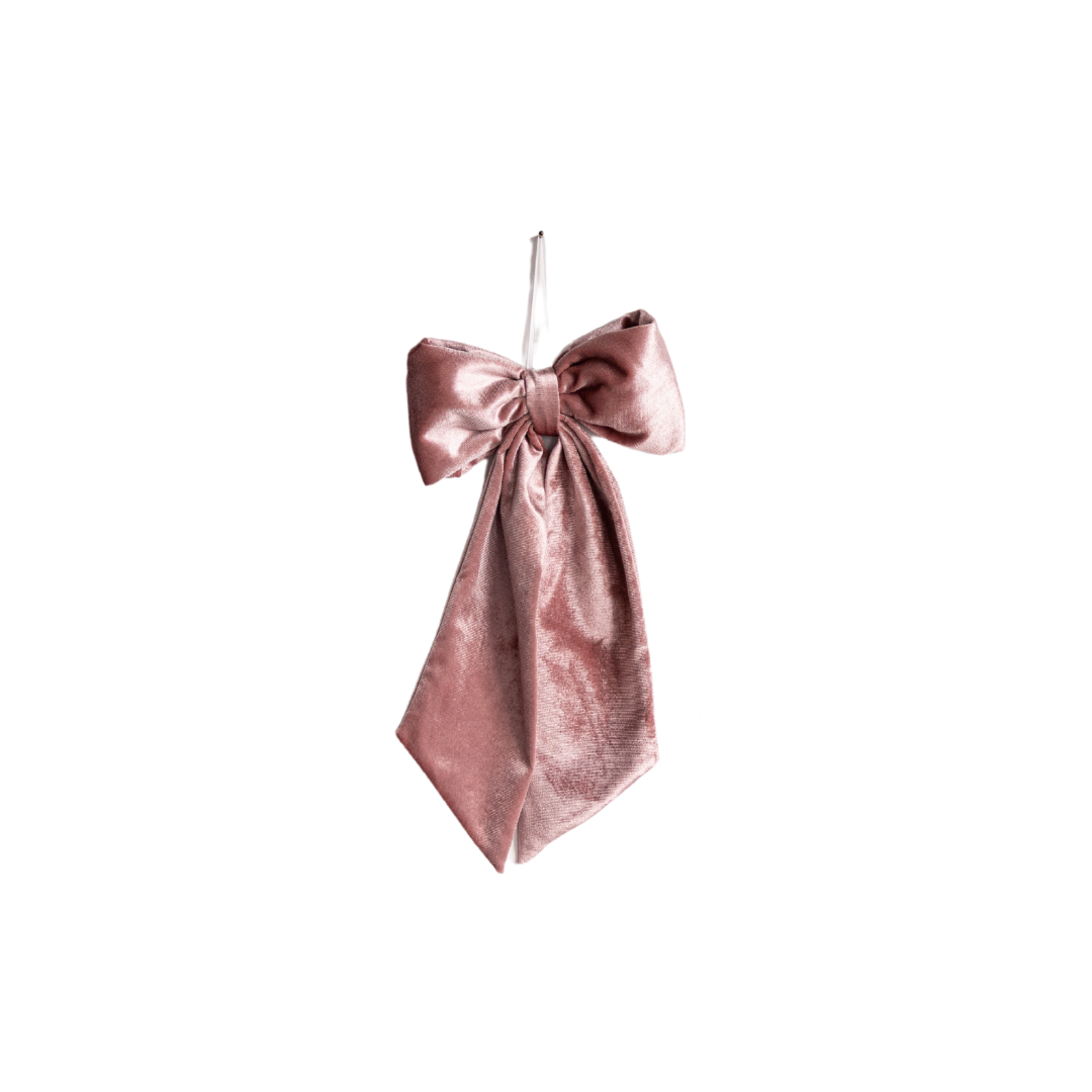 Pink Velvet Fabric Bows By Luxe B Co.