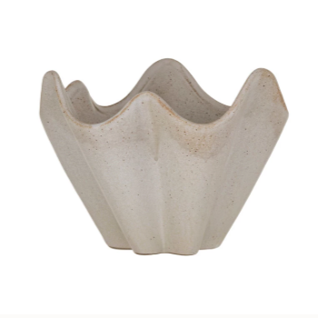 Pleated Stoneware Bowl | By Luxe B Co.